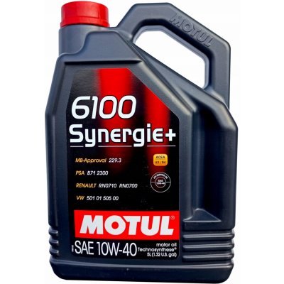 Motul 6100 Synergie+ 10W-40 5 l – Hledejceny.cz