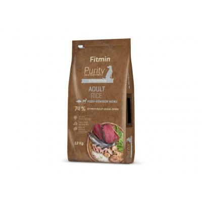 Fitmin Purity Rice Adult Fish&Venison 12 kg – Hledejceny.cz