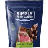 Pamlsek pro psa SIMPLY FROM NATURE Přírodní klobásky s hovězím masem 300 g