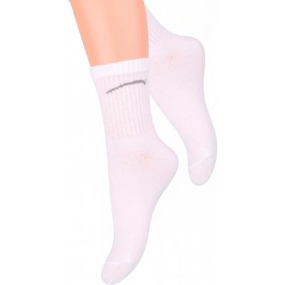 STEVEN klasické ponožky 014 bílá