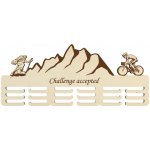 LYMFY Dřevěný držák na medaile komplikovaný návrh s laserováním 55cm přírodní dřevo – Zboží Dáma