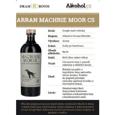 Arran Machrie Moor 56,2% 0,04 l (holá láhev)