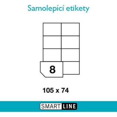 Print etikety na A4 105 x 74 mm - 100 archů – Hledejceny.cz
