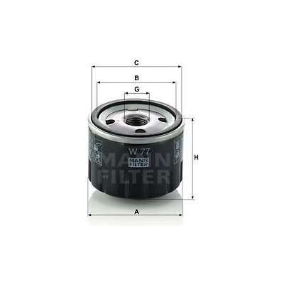 MANN-FILTER W77 pro vozy ALPINE, FIAT, MASERATI, RENAULT – Hledejceny.cz