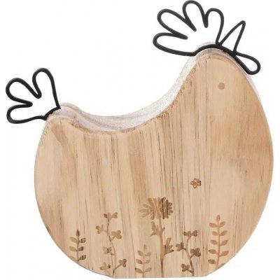 ORION Slepička dřevo/kov květ hnědá 13x2x14 cm – Hledejceny.cz