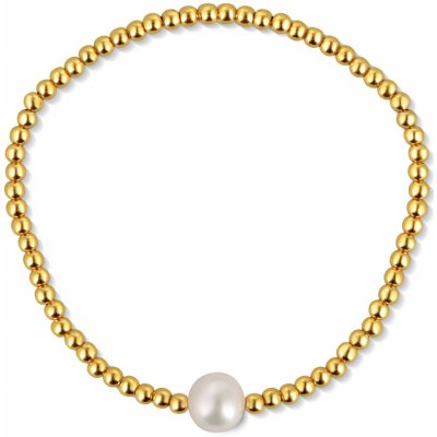 JwL Luxury Pearls pozlacený korálkový s pravou sladkovodní perlou JL0714