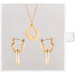 Franco Bene Set s nepravidelným přívěskem pozlacený 6026 – Sleviste.cz