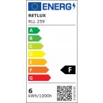 Retlux LED žárovka C35 E14 svíčka 6W teplá bílá – Hledejceny.cz
