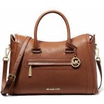 Michael Kors Carine large pebbled leather kabelka hnědá luggage – Hledejceny.cz