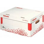 Esselte Speedbox archivační krabice s víkem L bílá červená – Zbozi.Blesk.cz