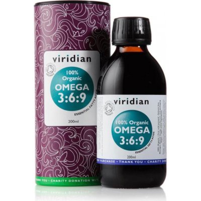 Viridian 100% Organic Omega 3:6:9 Oil 0,2 l – Zbozi.Blesk.cz