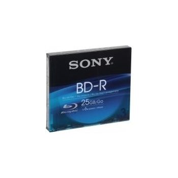 Sony BD-R 25GB 6x, slimbox, 3ks (3BNR25SL)