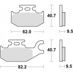 TRW ZF brzdové destičky KH307 sintrované OFFROAD CAN-AM OUTLANDER 500 07-12 DS 650 01-07 OUTLANDER 650 / 800 07-12, YAMAHA YFM 400 05-08, YFM 450 03-11, zadní – Hledejceny.cz