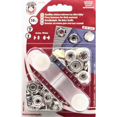 Kohinoor Druky kovové 15 mm, krémové – Sleviste.cz