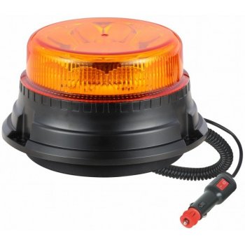 KAMAR LED výstražný maják 16W 12xLED R65 R10 magnet 12-24V oranžové IP67 [ALR0004-4]