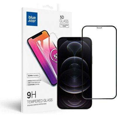 Blue Star Tvrzené sklo na displej pro Apple Iphone 12 Pro Max , 5D Full Cover s rámečkem , černé 5903396086717 – Zboží Mobilmania