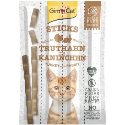 GIMCAT STICKS krocan králík 4 ks