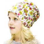 Fantom úpletová čepice s počesem růžová s kytič Kama – Sleviste.cz