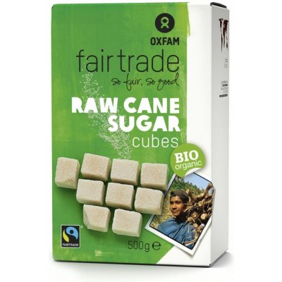 Oxfam Fairtrade Nerafinovaný třtinový kostkový cukr, 500 g