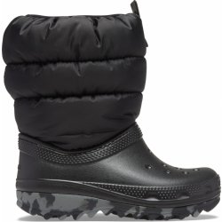 Crocs dětské zimní boty Classic Neo Puff černá