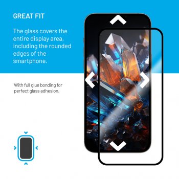 FIXED Armor ultra odolné sklo s aplikátorem pro Apple iPhone 15 Pro FIXGA-1202-BK