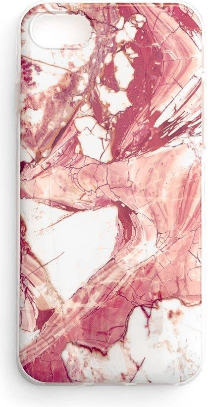 Pouzdro WOZINSKY Marble silikónové Apple iPhone 13 růžové