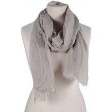 Jednobarevný šátek s bavlnou béžový