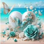 Norimpex diamantové malování Srdce s motýli 30 x 40cm – Hledejceny.cz