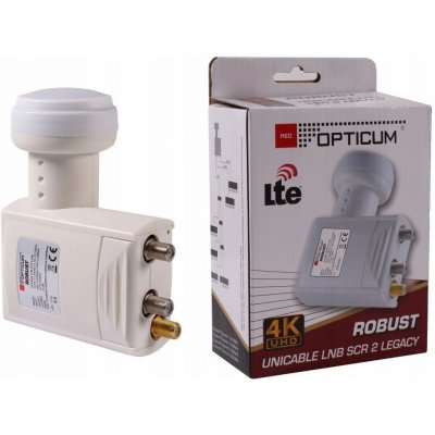 Opticum LNB Robust Mono Twin 0,1dB 4,3 st – Zboží Živě
