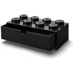 LEGO® stolní box 8 se zásuvkou 31,6 x 15,8 x 11,3 cm černá – Sleviste.cz