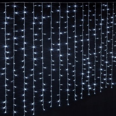 Světelný závěs Fééric Lights and Christmas 150 LED bílý 1,4 m – Hledejceny.cz
