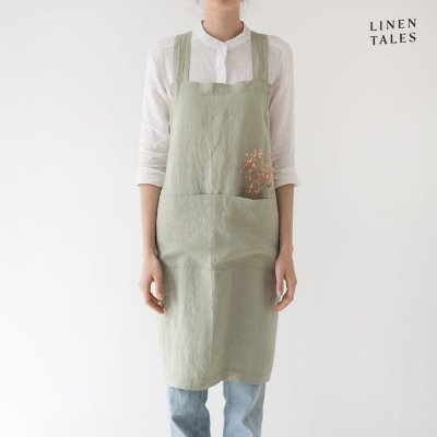 Linen Tales Sage zástěra zelená light – Hledejceny.cz