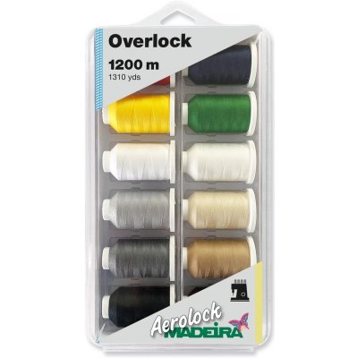 Sada overlockových nití Madeira Aerolock 125 12x1200 m – Hledejceny.cz