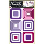 Anděl 1064 samolepící dekorace fialové čtverce 70x42cm – Hledejceny.cz