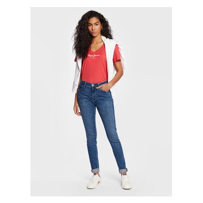 Pepe Jeans Jeansy Regent PL204171 Skinny Fit modré – Zboží Mobilmania