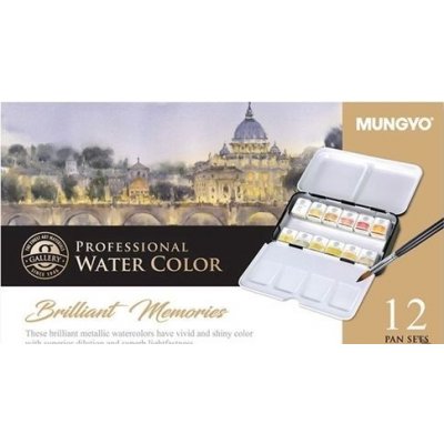 Akvarelové barvy Brilliant Memories 12 ks Mungyo – Hledejceny.cz