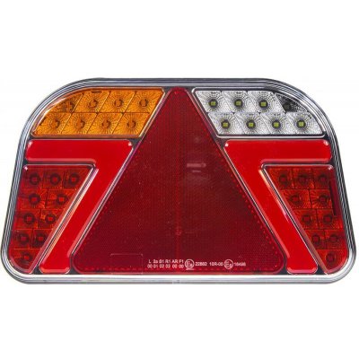 Sdružená LED lampa levá zadní s trojúhelníkem 12/24V – Hledejceny.cz