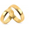 Prsteny iZlato Forever Snubní prstýnky klasické žluté IZOB008