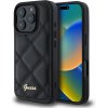 Pouzdro a kryt na mobilní telefon Apple Guess PU Leather Quilted pro iPhone 16 Pro Black GUHCP16LPSQSQSK