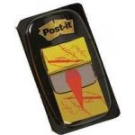 Záložky se zásobníkem, 50 lístků, 25x43 mm, žlutá s grafikou, 3M POSTIT – Hledejceny.cz