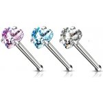 Šperky4U piercing do nosu srdíčko N0135C – Zboží Dáma