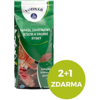 Vodnář Krmivo pro karasy, závojnatky, jeseny a jiné drobné rybky 4 kg – Zboží Dáma