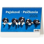 stolní Pejskové/Psíčkovia / 16,9cm x 22,6cm / S34-26 2026 – Sleviste.cz