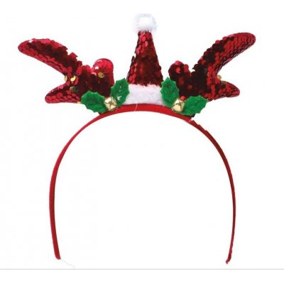 Vánoční čelenka se třpytkami a rolničkami – Hledejceny.cz