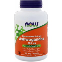 Now Foods Ashwagandha 450 mg 180 kapslí