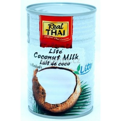 Real Thai Kokosové mléko Lite extrakt 55% 400 ml – Sleviste.cz
