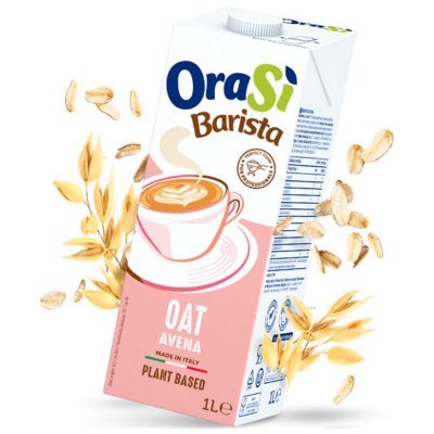 OraSi Rostlinné mléko Barista neslazený Oves 1 l – Zboží Dáma