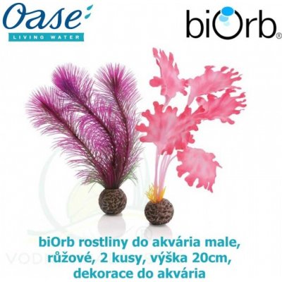 Biorb rostliny malé růžové, 2 ks, 20 cm 46081 – Hledejceny.cz