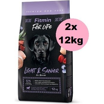 Fitmin dog For Life Light & Senior 2 x 12 kg