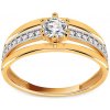 Prsteny iZlato Forever zlatý zásnubní prsten se zirkony Abril IZ11289